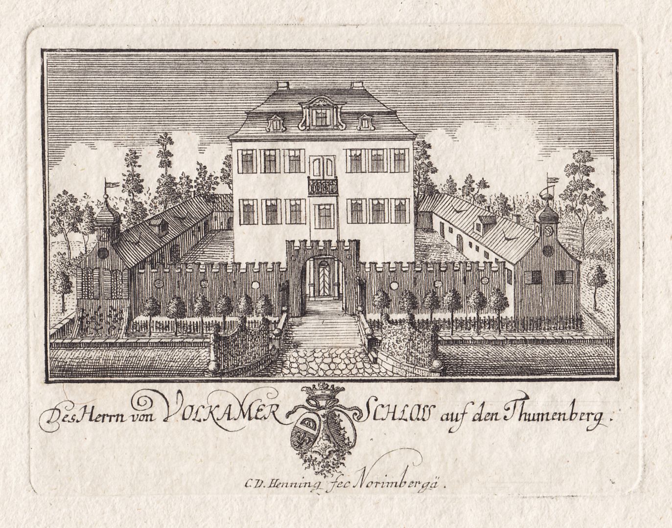 Des Herrn von Volkamer Schloss auf den Thumenberg 