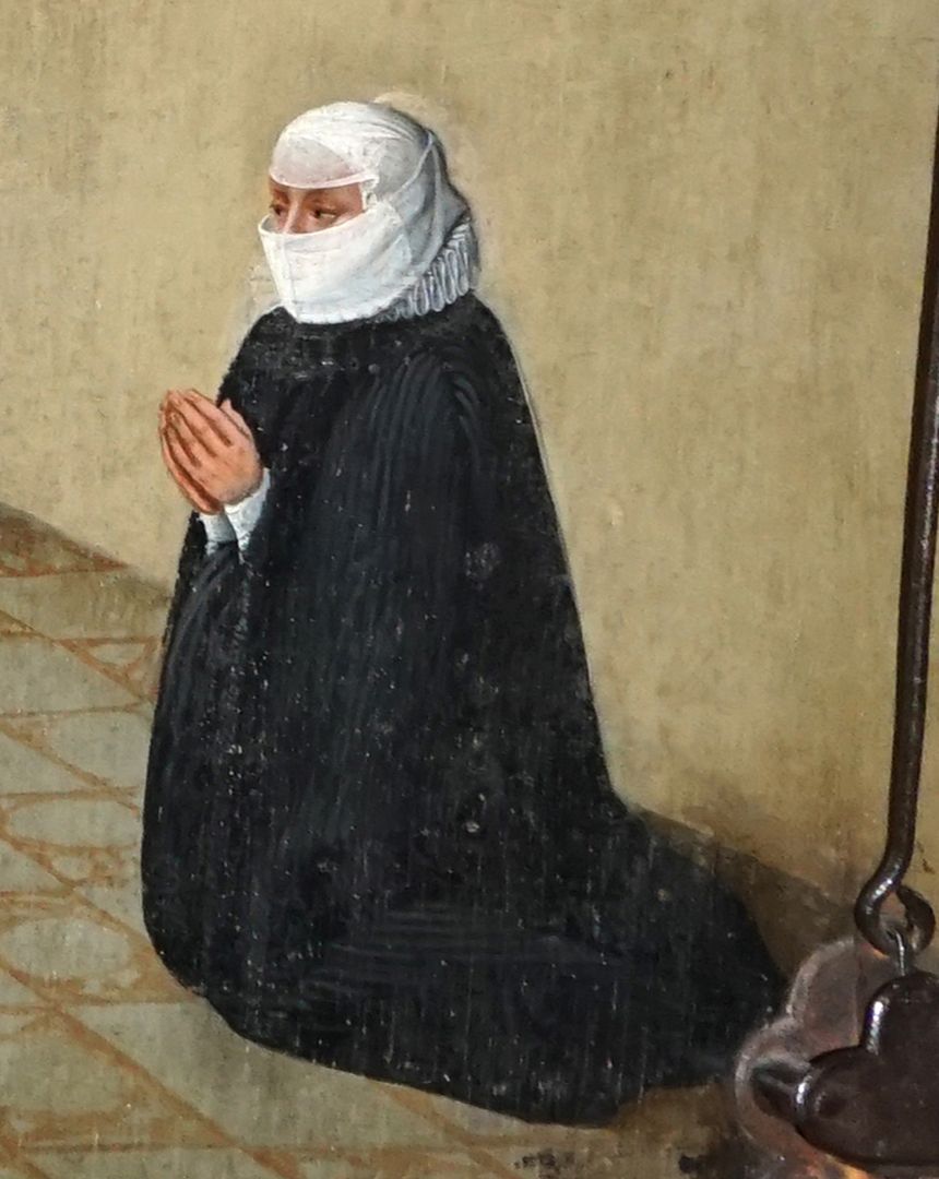 Gemäldeepitaph für Sigmund Herel Die Witwe Dorothea Herel, Detailansicht