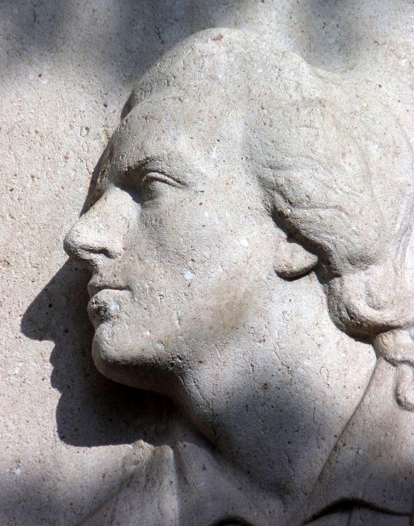 Schillerdenkmal Kopf