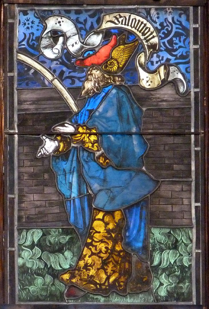 Hirschvogelfenster Heilige Sippe, Salomo