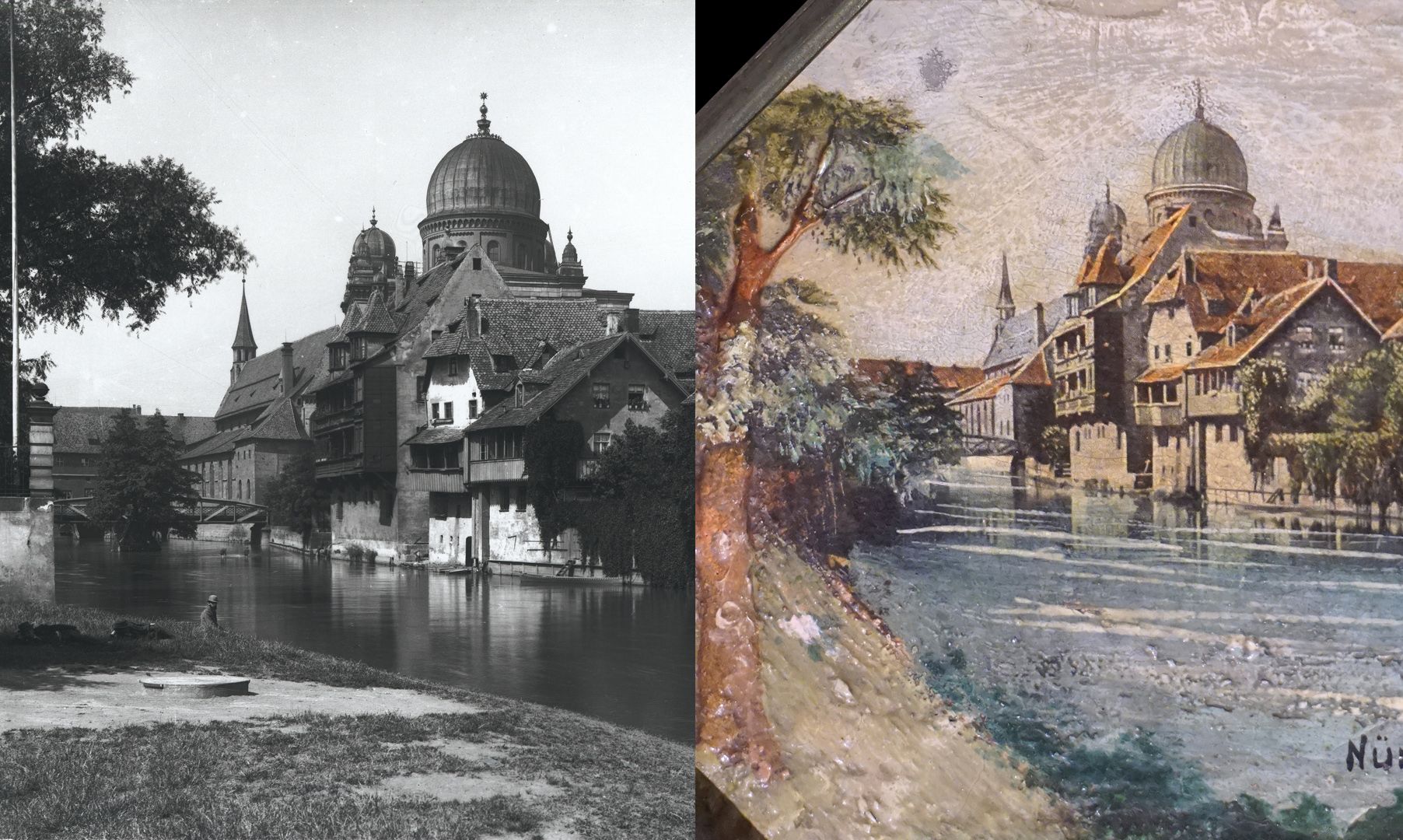 Insel Schütt Bildvergleich mit einer Aufnahme von Ferdinand Schmidt