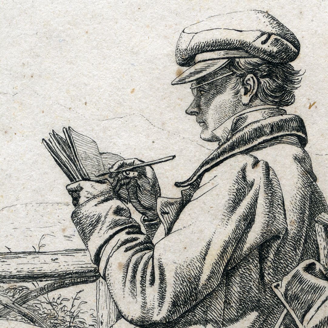 J.C. Erhard Portrait, Detail