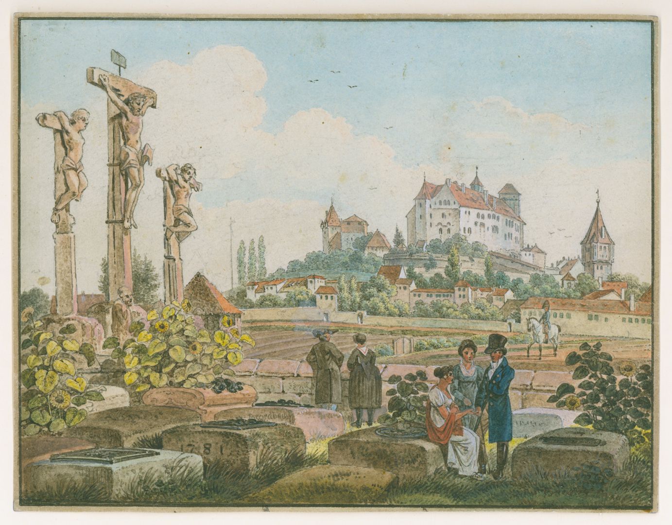 St. Johannisfriedhof mit Kreuzigungsgruppe 
