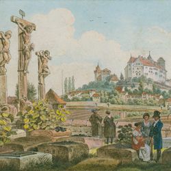 St. Johannisfriedhof mit Kreuzigungsgruppe