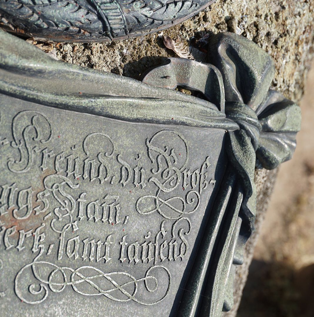 Epitaph des Johann Magnus Fetzer Detailansicht