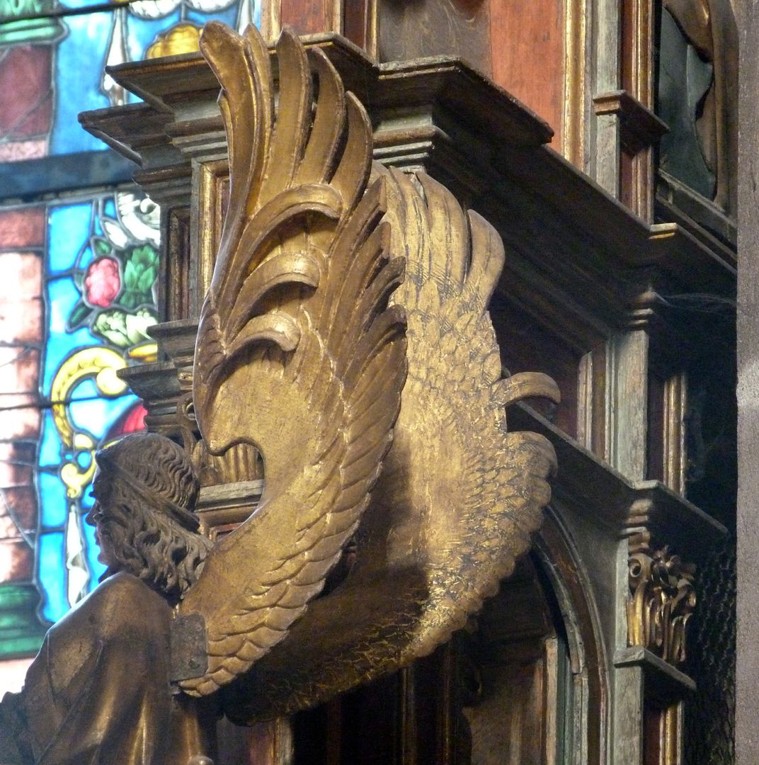 Johannesaltar (Altar der beiden Johannes) Flügel des rechten Leuchterengels
