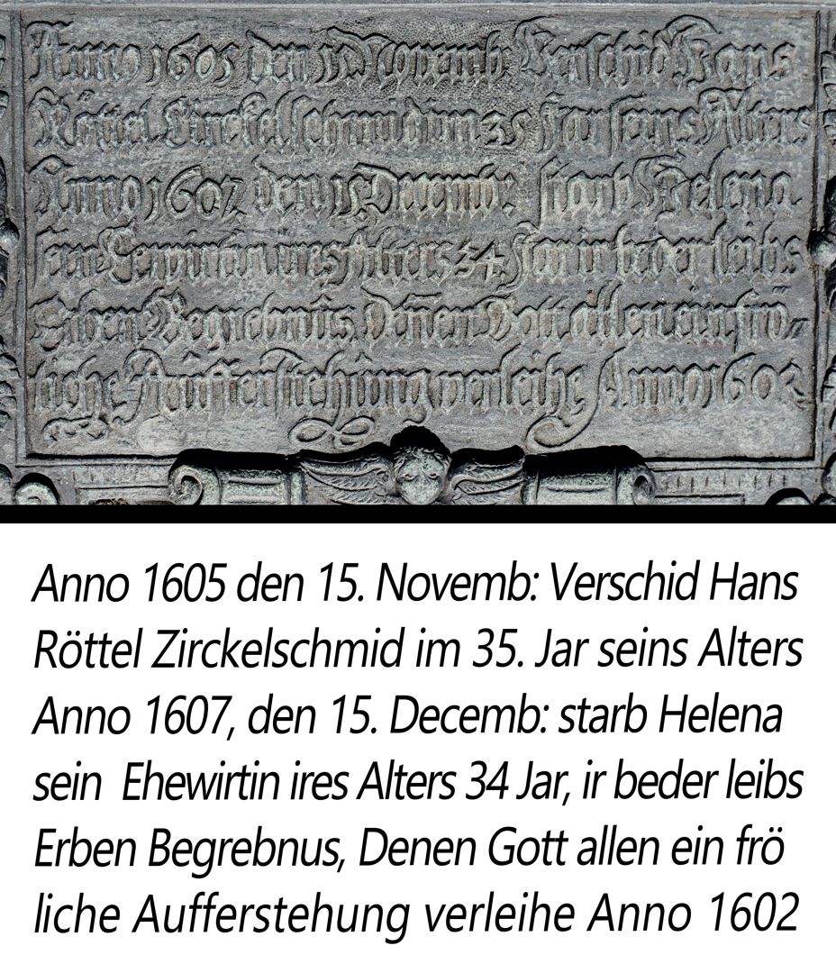 Johannisfriedhof Grabstätte 910 Inschrift