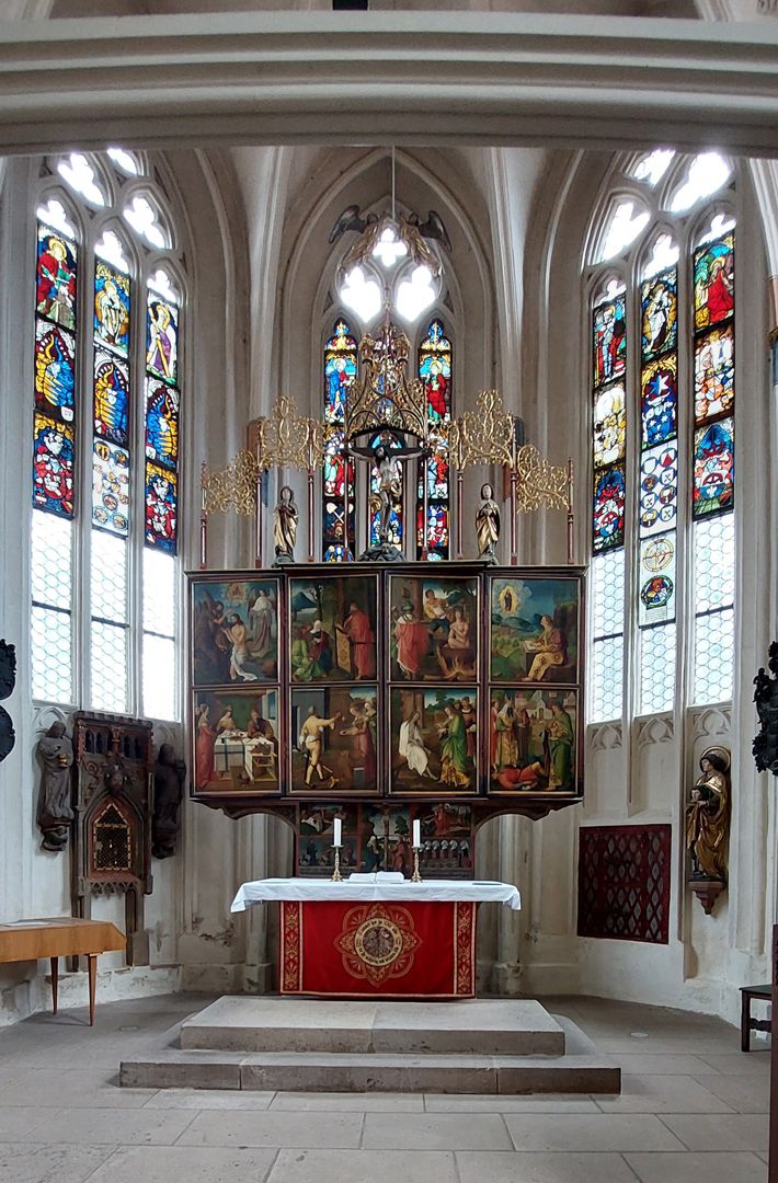 Johanniskirche / Hochaltar / erste Wandlung Blick in den Chorraum
