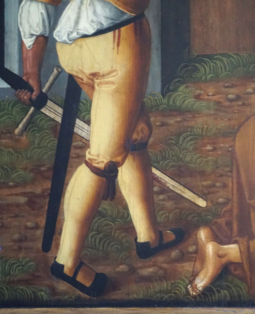 Johanniskirche / Hochaltar / erste Wandlung Enthauptung Johannes d.T., Detailansicht