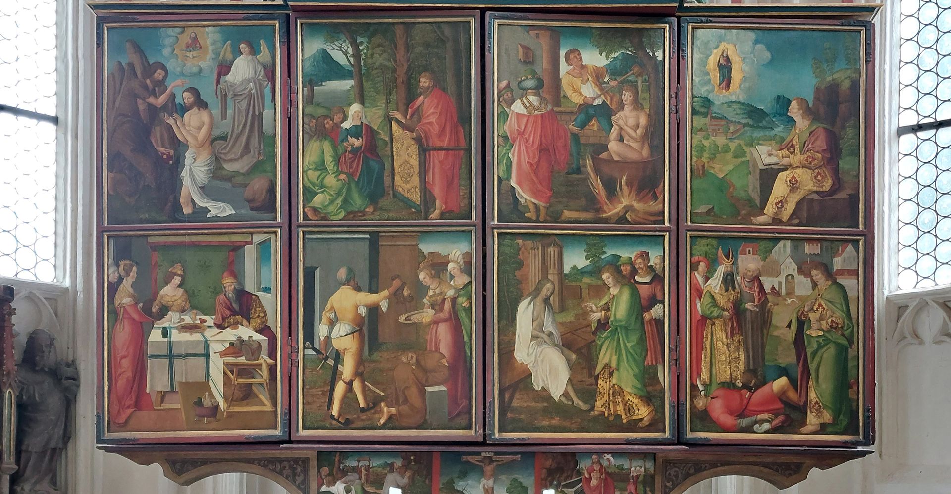 Johanniskirche / Hochaltar / erste Wandlung Zustand der ersten "Wandlung"