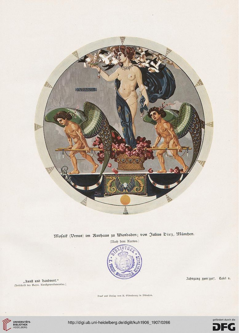 Venus Kunst und Handwerk: Zeitschrift für Kunstgewerbe und Kunsthandwerk, Jahrgang 1906/1907, Tafel 8