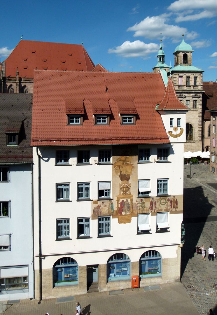 Kaufmannszug Südfassade, 16. Jh., EG 1909