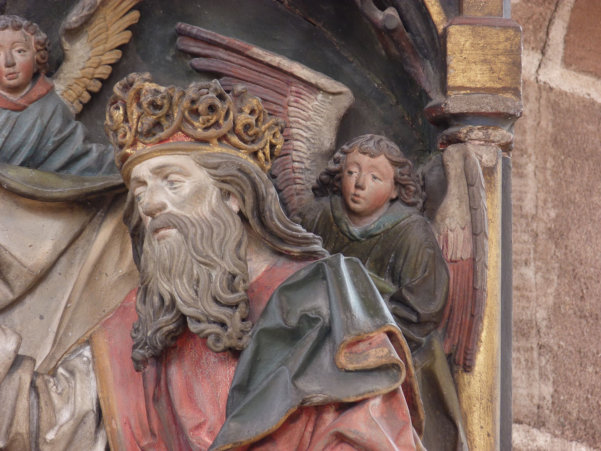 Epitaph des Hans Rebeck Detail: Gottvater und Engel