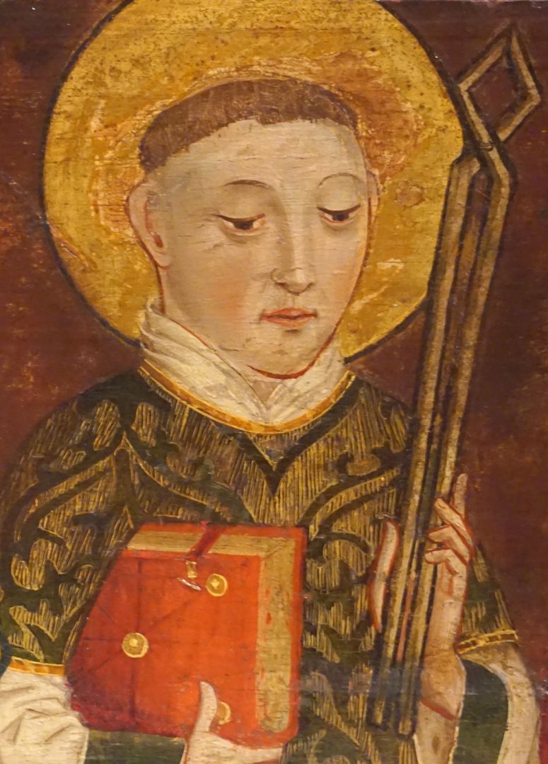 Krell-Altar linke Predellahälfte, Detail mit Vincentius