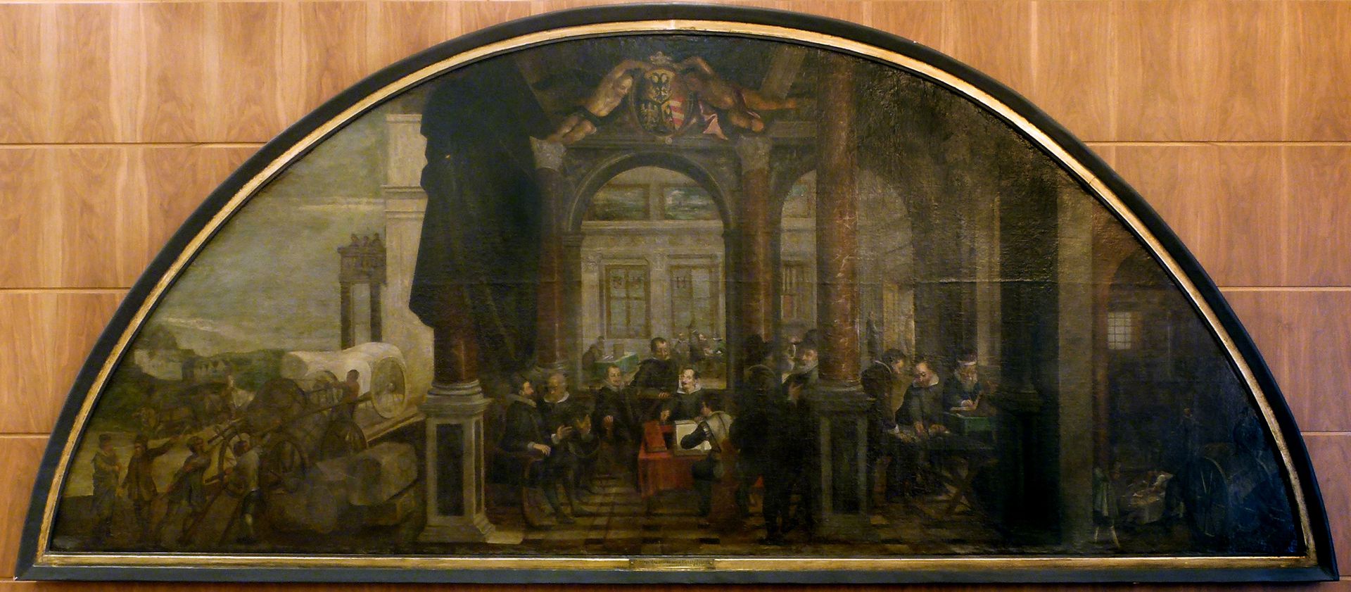 Bancoherren und Banchieri Lünettenbild