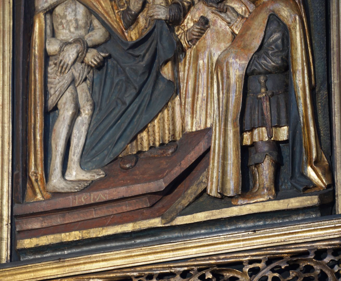 Kreuzaltar linker Flügel oben: Ecce homo, Datierung 1517