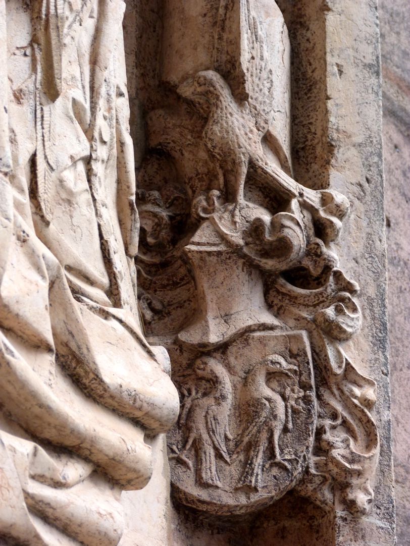 Epitaph des Kunz Horn Wappen der Stifterin Barbara Krell