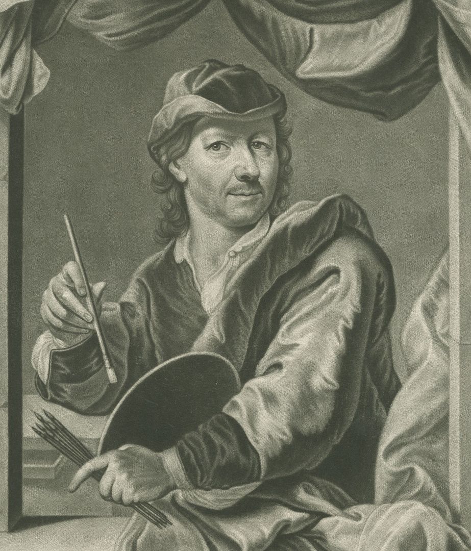 Portrait des Johann Kupetzky Selbstportrait des Johann Kupetzky