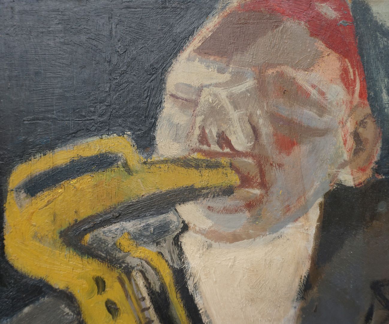 Saxophonist Detailansicht