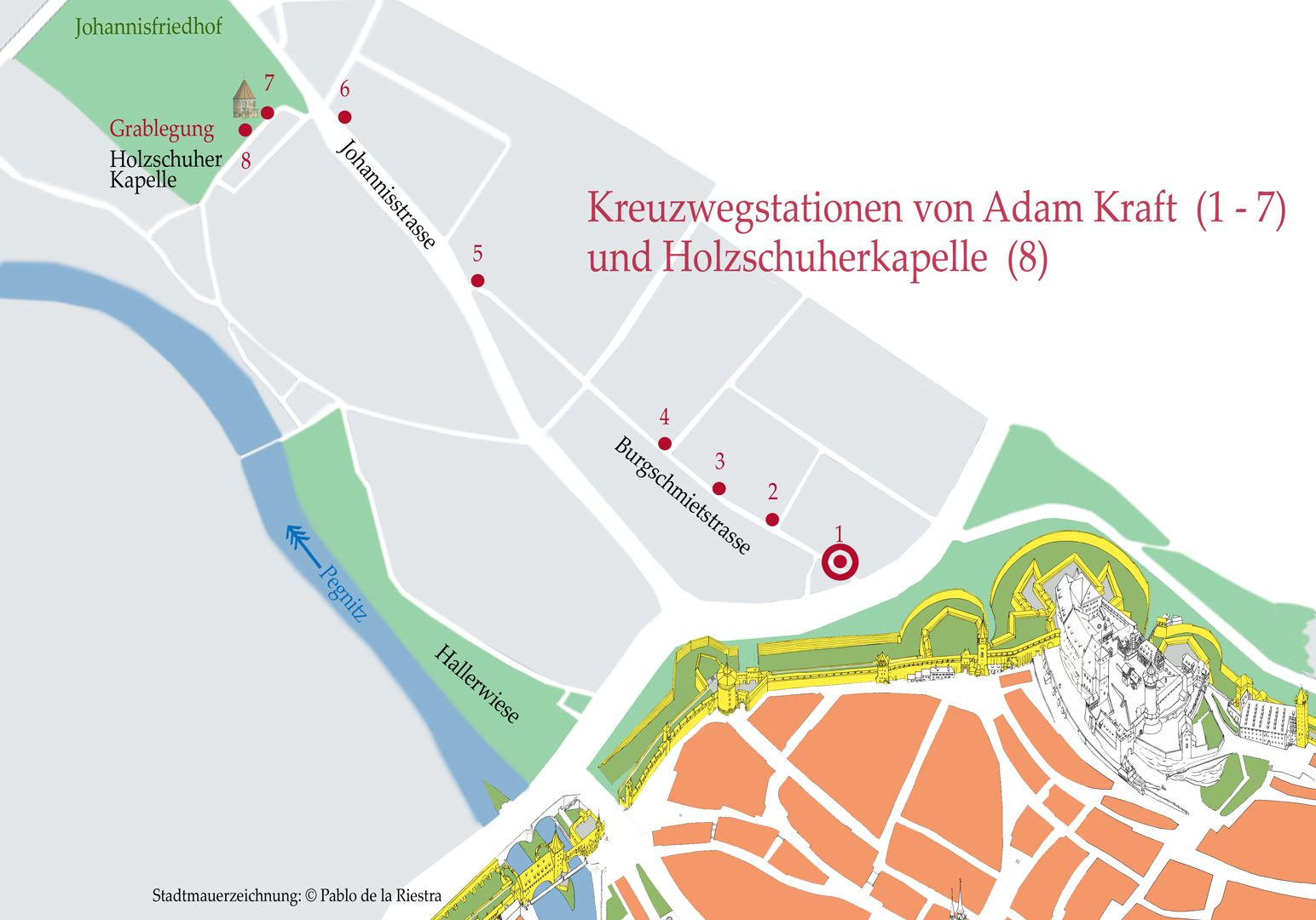 1. Kreuzwegstation Lageplan