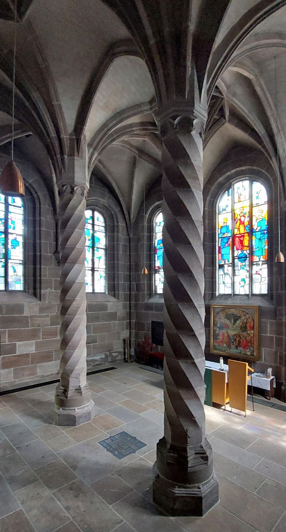 Landauersche Zwölfbrüderkapelle / Allerheiligenkapelle Blick in die Nordost-Ecke