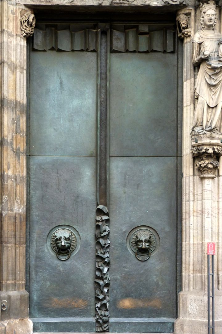 St. Lorenz, Westportal, Bronzetüren nördliche Tür