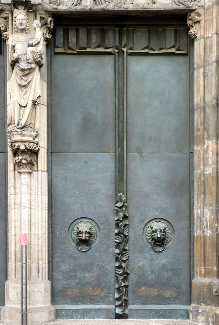 St. Lorenz, Westportal, Bronzetüren südliche Tür