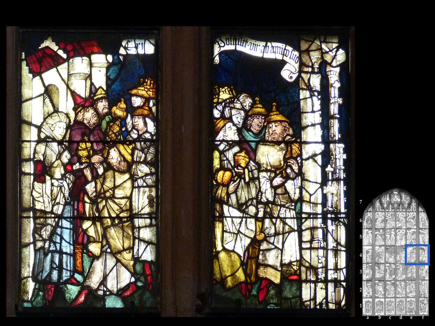 Rieter - Fenster Fensterzeile 4 / Fenster e und f: Auszug der Israeliten