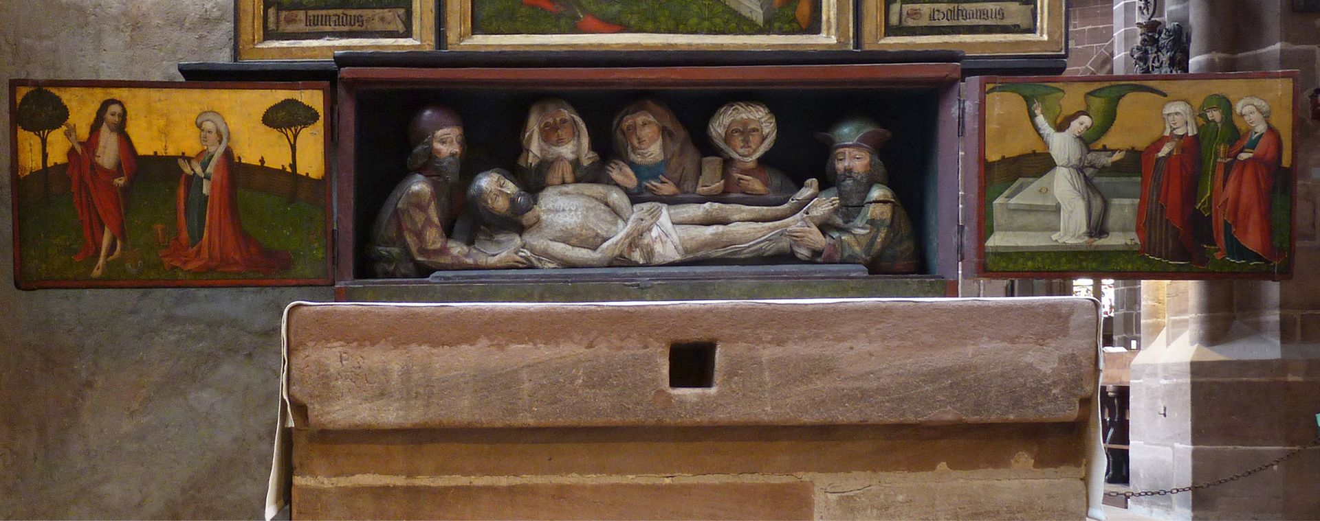 Wolfgangsaltar geöffnete Predella