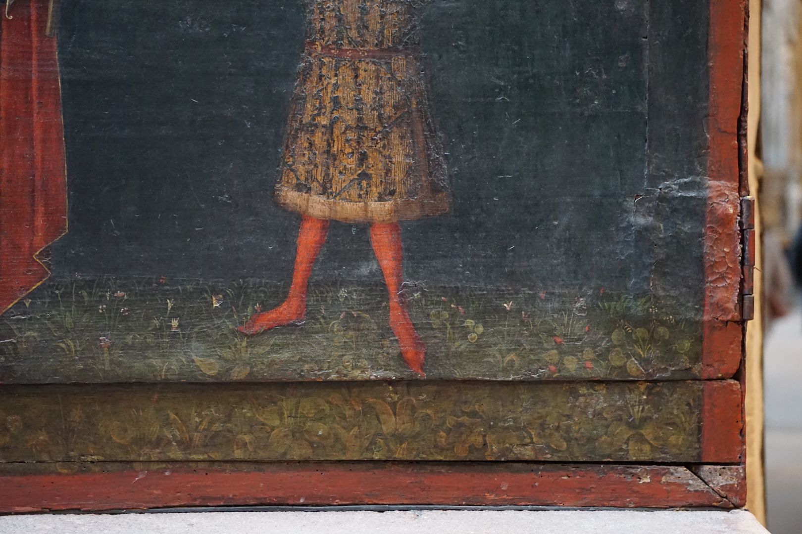 Wolfgangsaltar Eustachius, Detail