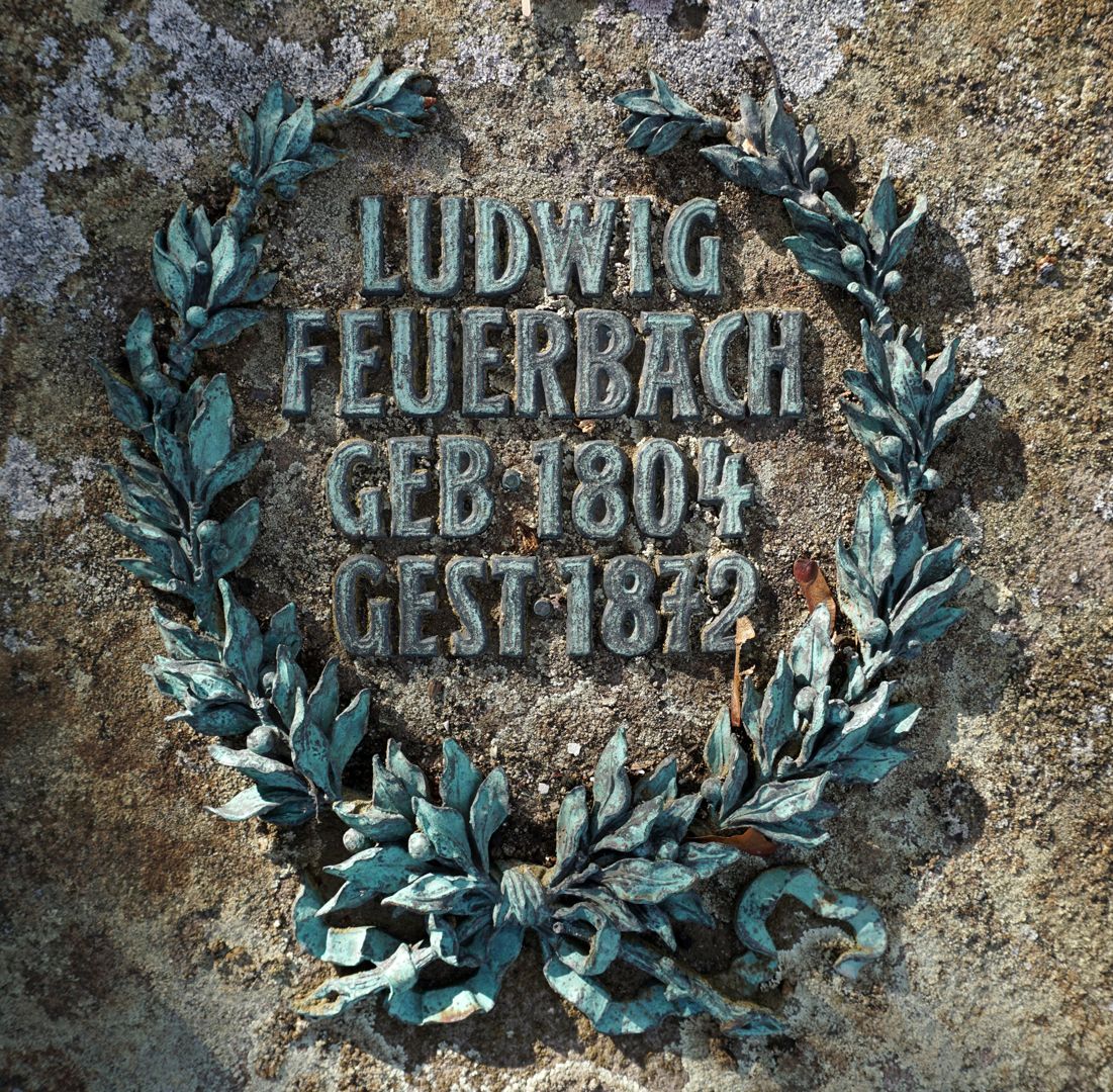 Grabstätte des Ludwig Feuerbach Inschrift