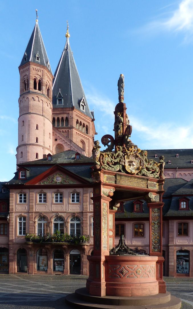 Mainzer Marktbrunnen Ansicht von Norden