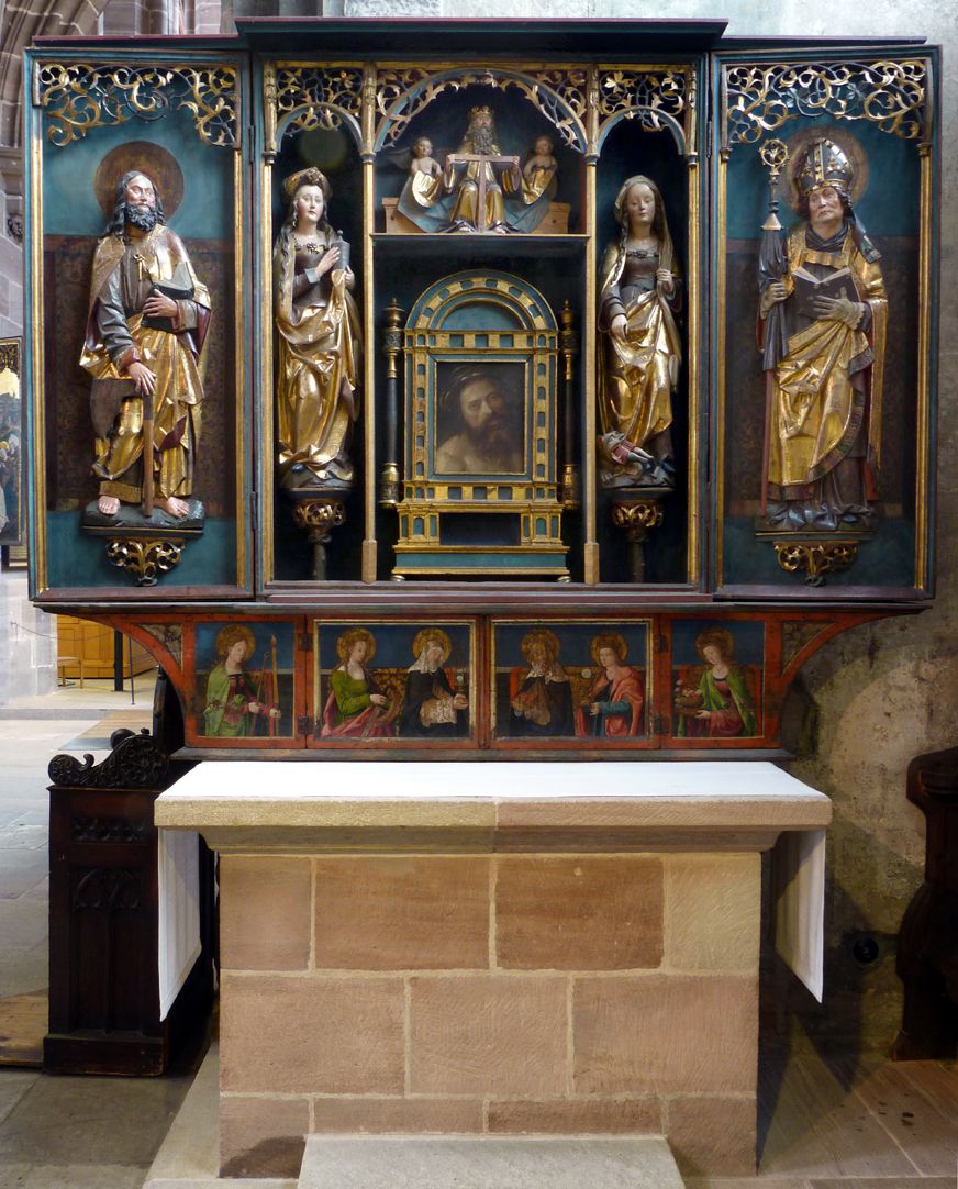 Marthaaltar Altar mit geöffneten Flügeln