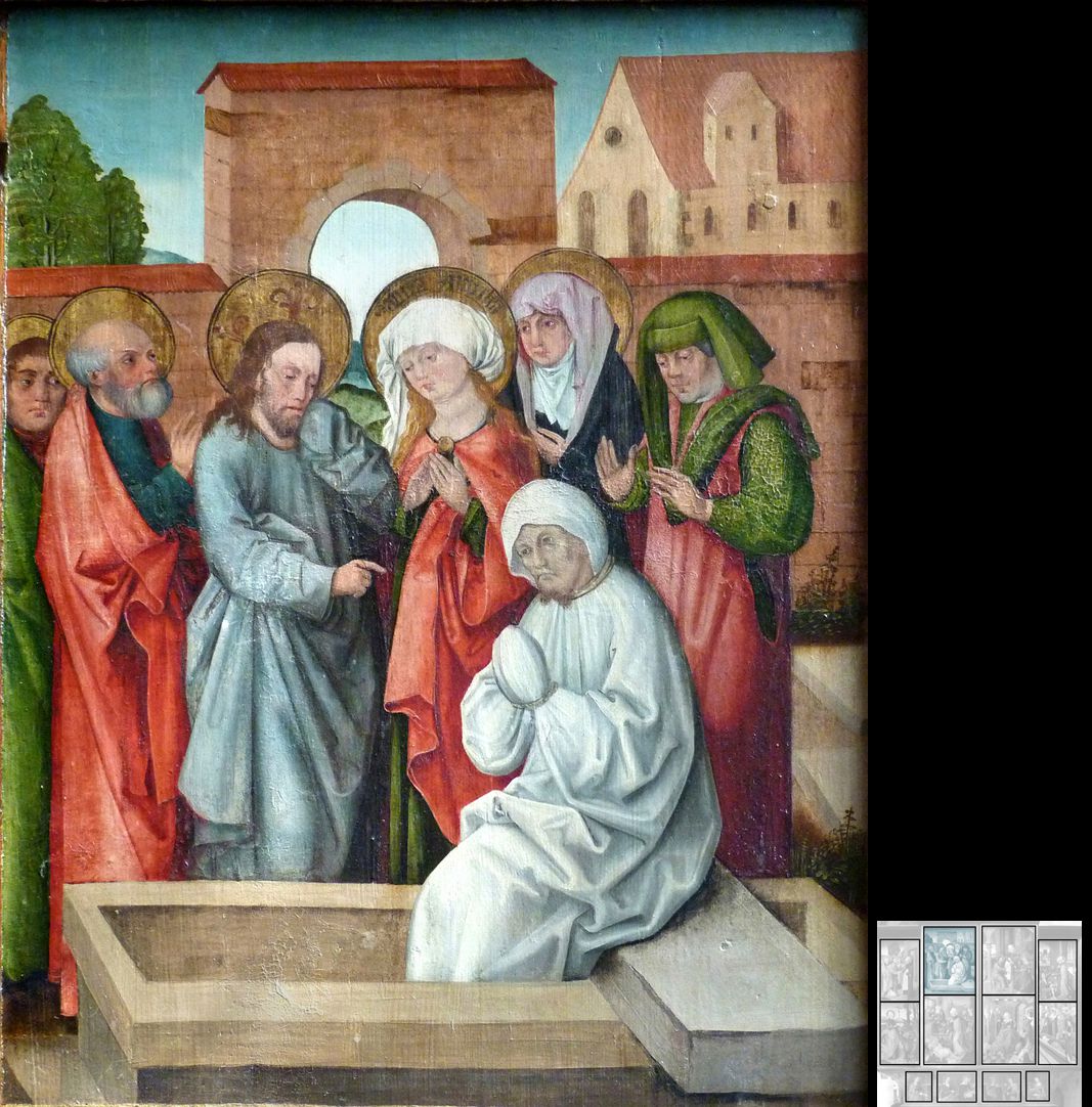 Marthaaltar Erweckung des Bruders Lazarus durch Jesus