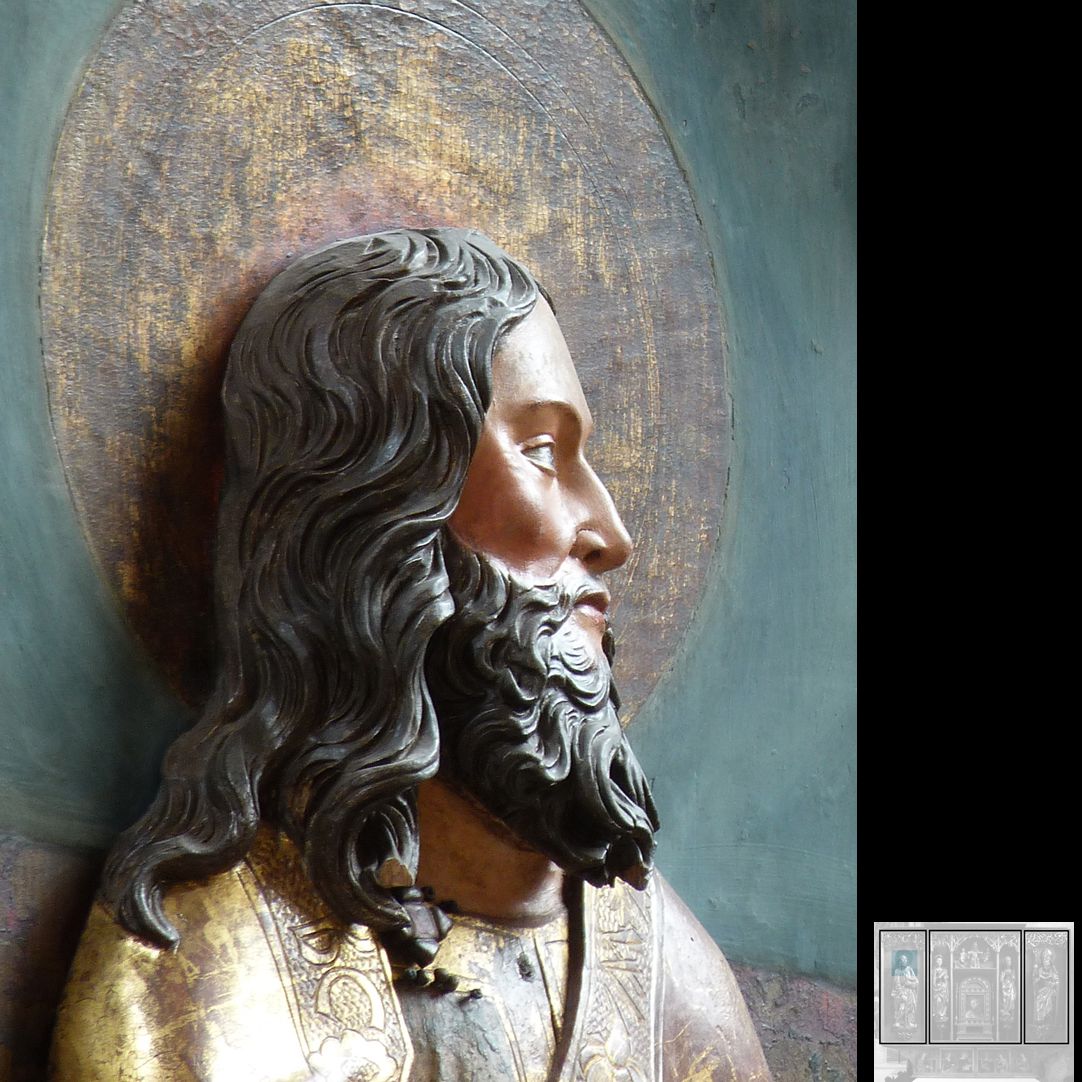 Marthaaltar Apostel Matthias, Detailansicht