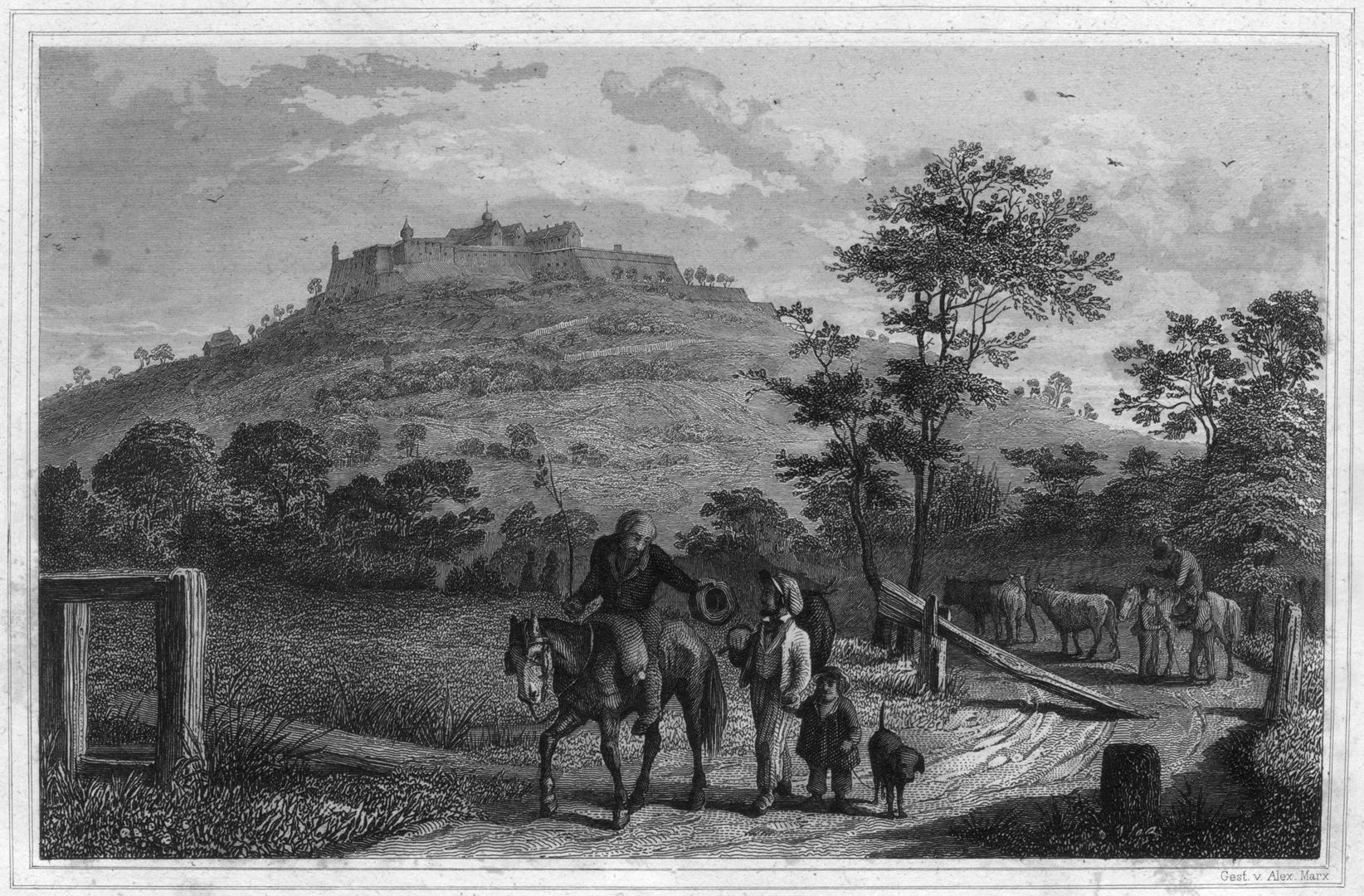 Ehemalige Festung Rothenberg (Gez. im Jahre 1840) 