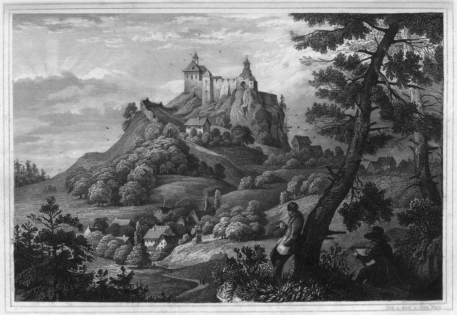 Burgruine Hohenstein (Von der Morgenseite) 
