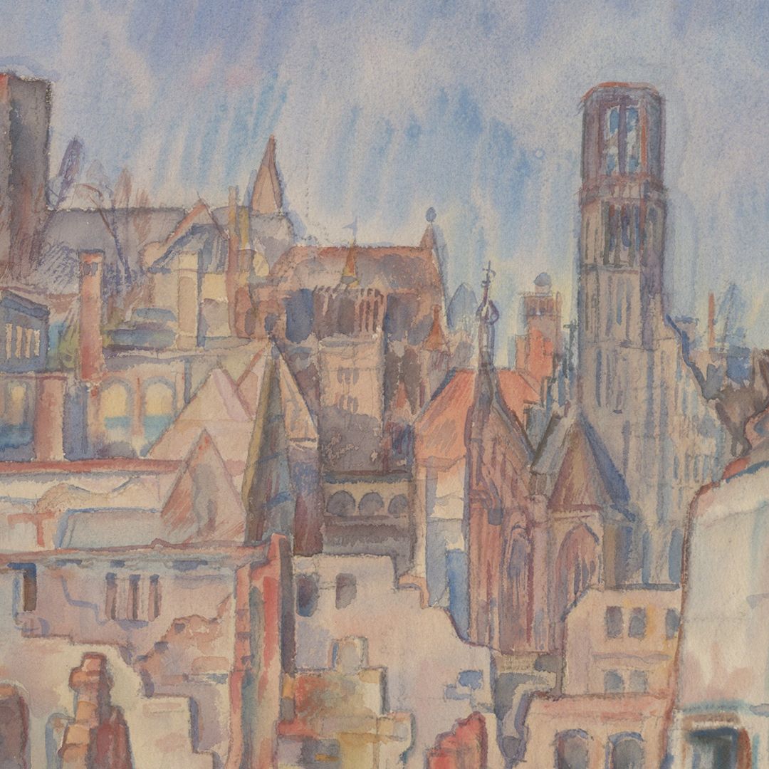 Nürnberg / Oktober 1946 Detailansicht mit Frauenkirche