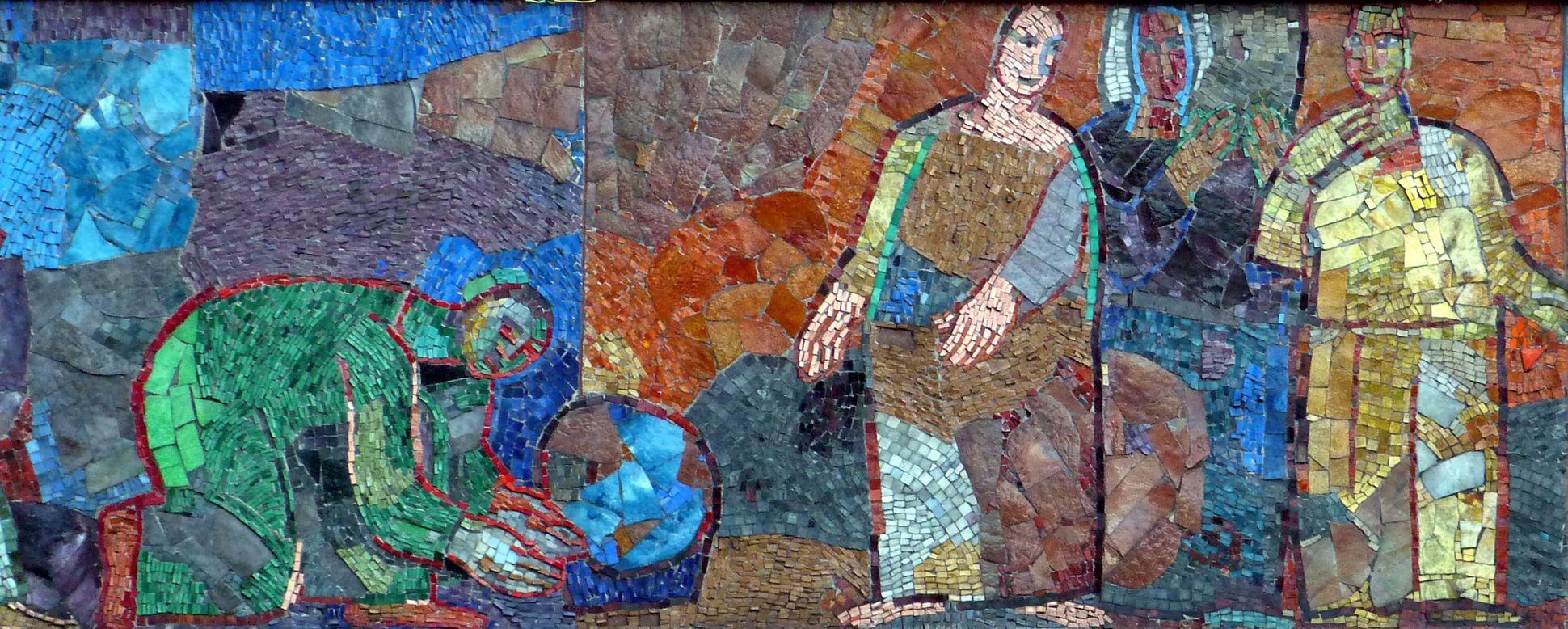 Mosaik am Hauptmarkt in Nürnberg Warenanbieter und Warenabnehmer