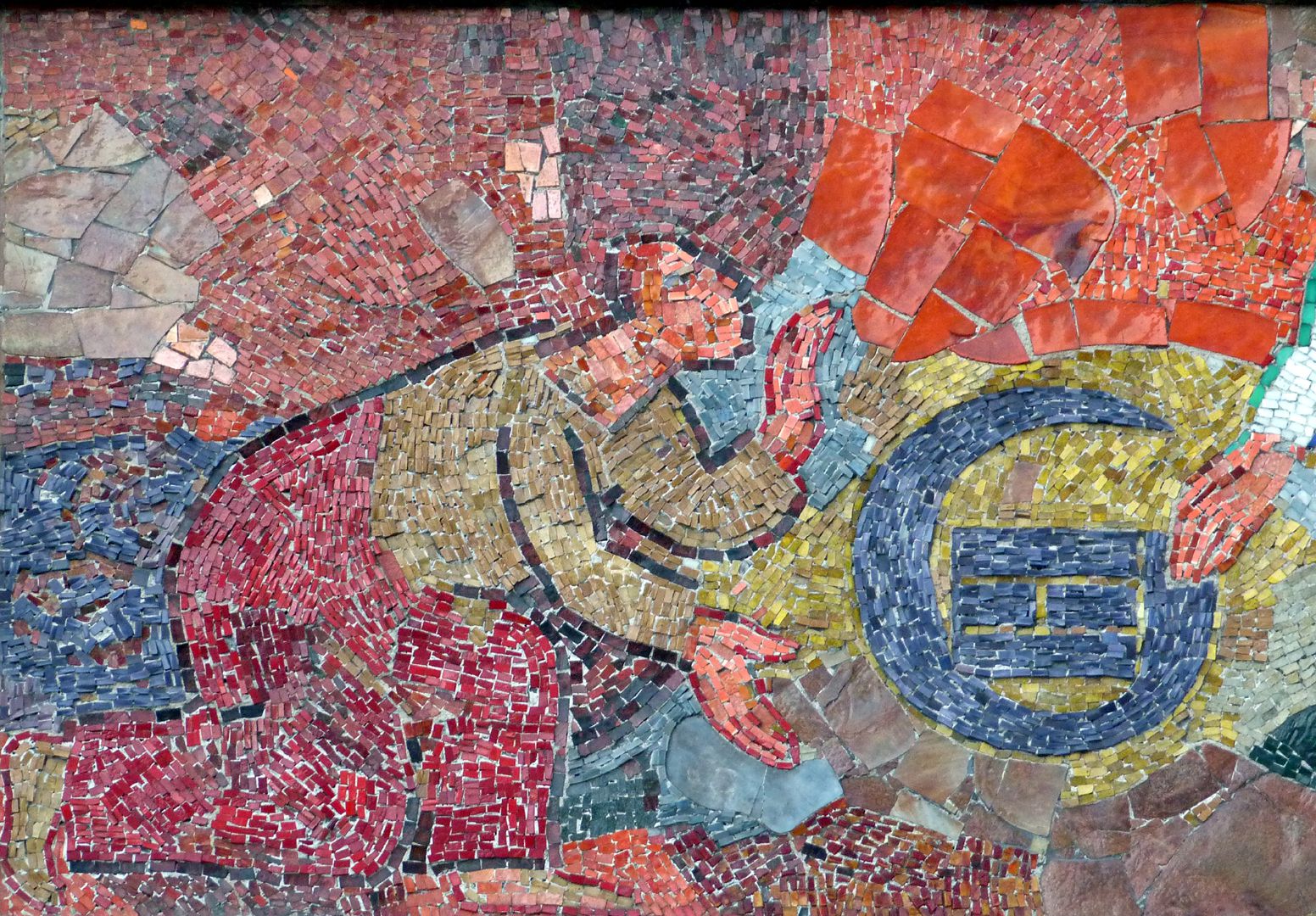 Mosaik am Hauptmarkt in Nürnberg 