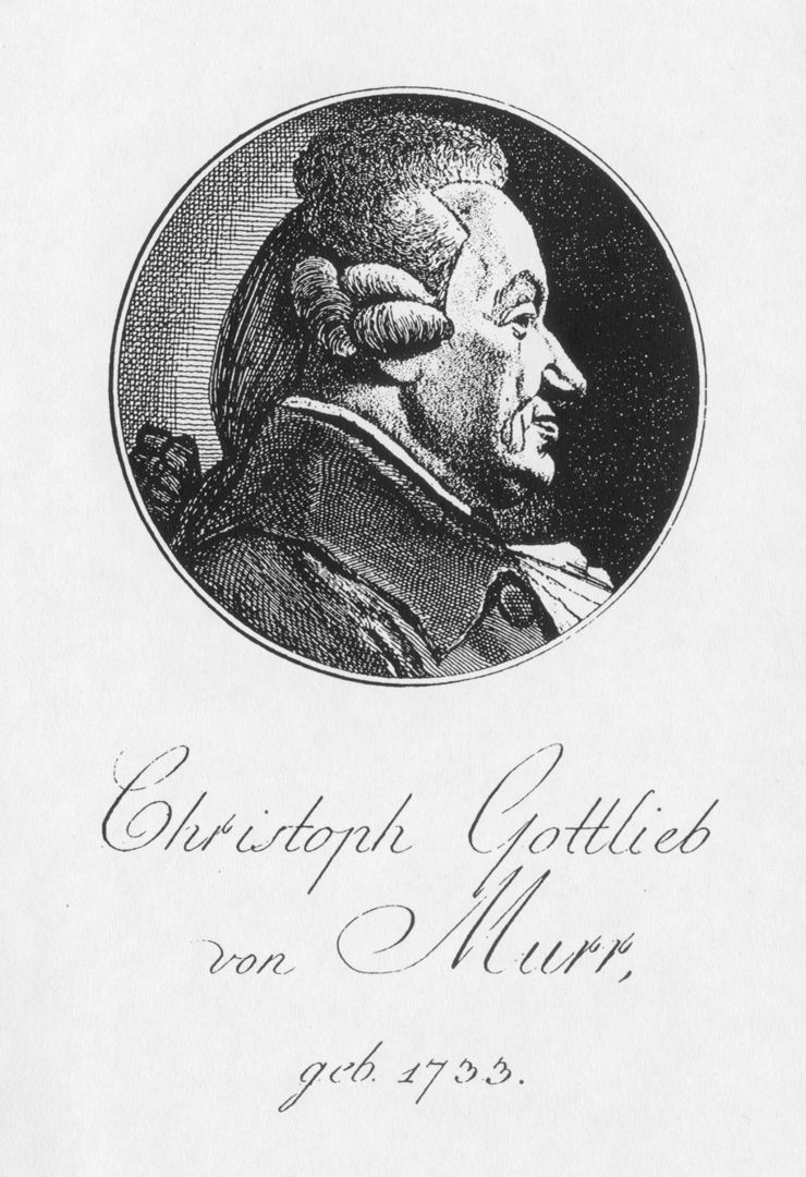 Porträt des Christoph Gottlieb von Murr 