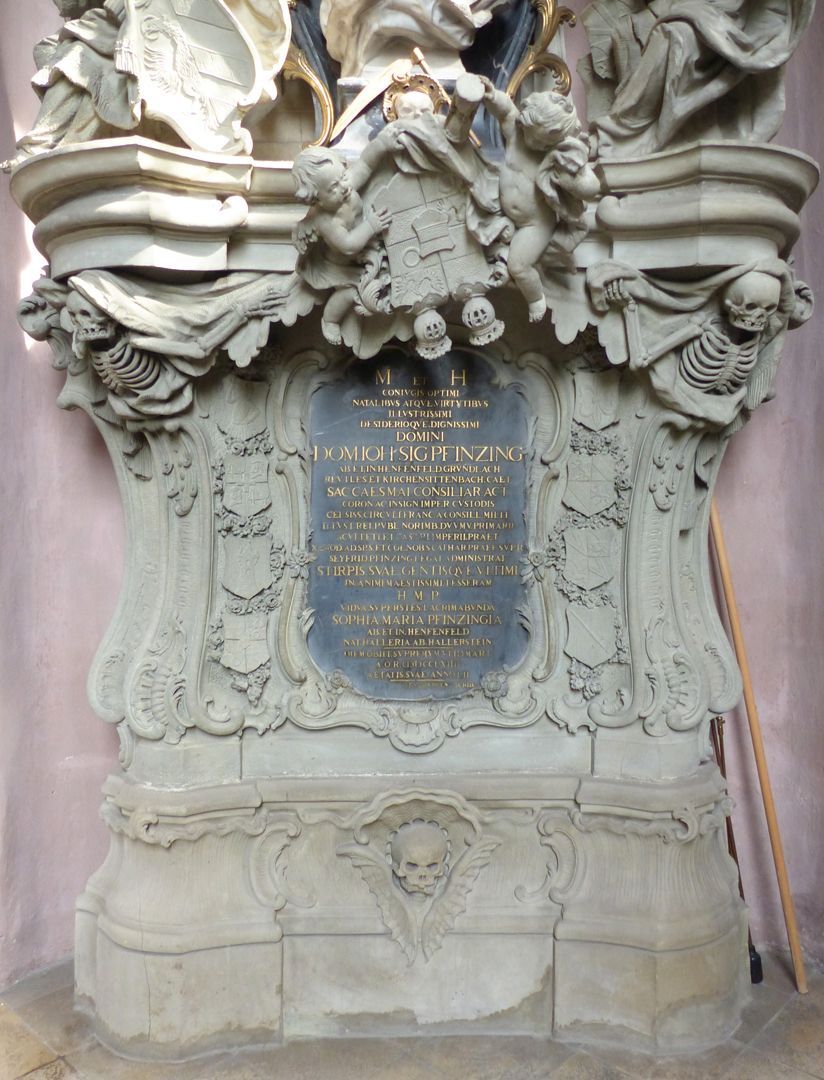 Grabmal des Johann Sigmund Pfinzing (Großgründlach) untere Hälfte