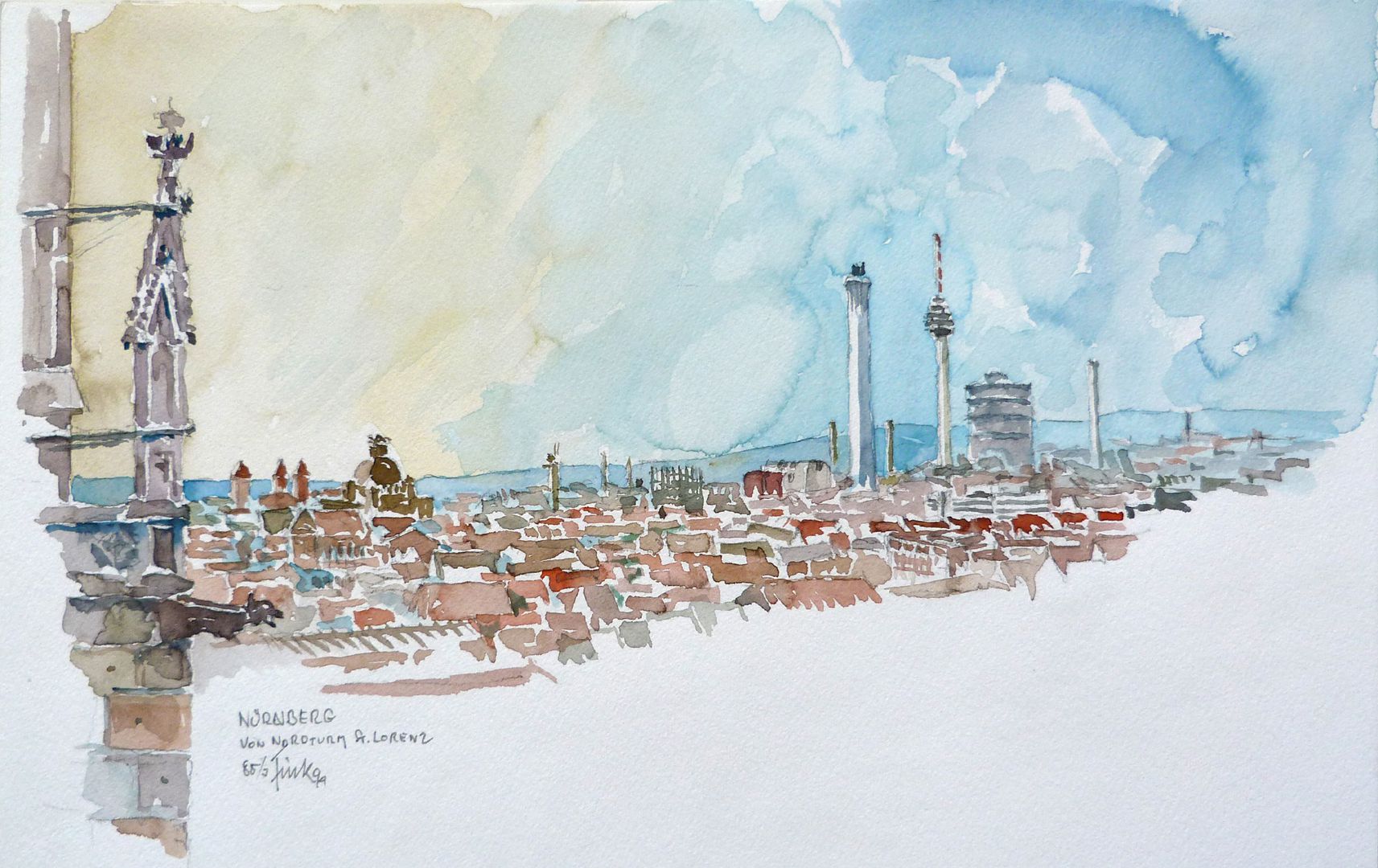 Nürnberg vom Nordturm St. Lorenz 