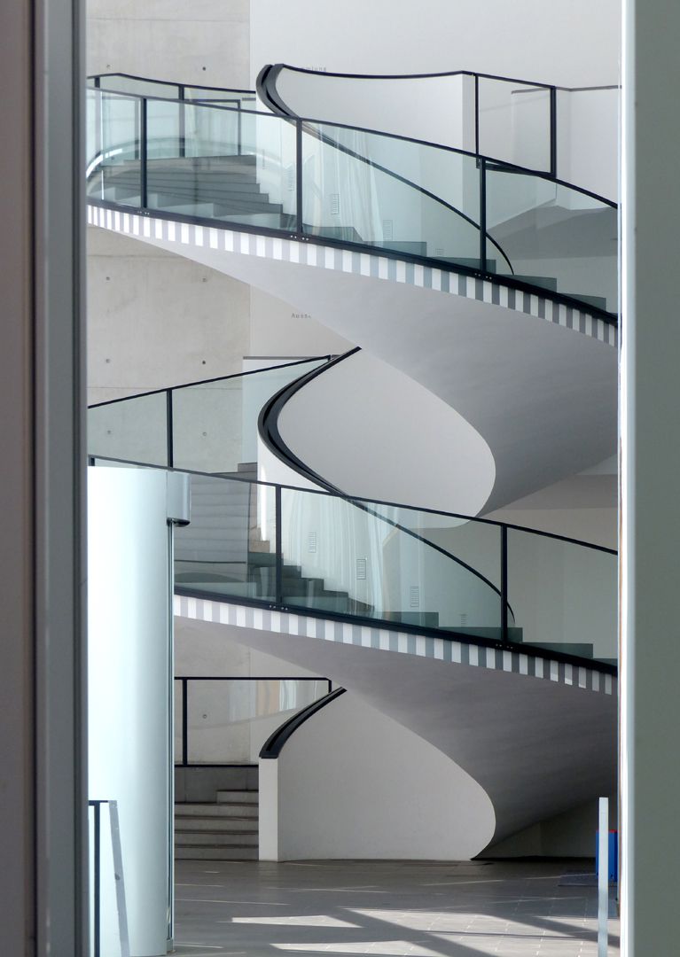 Neues Museum Spiraltreppe, seitliche Ansicht