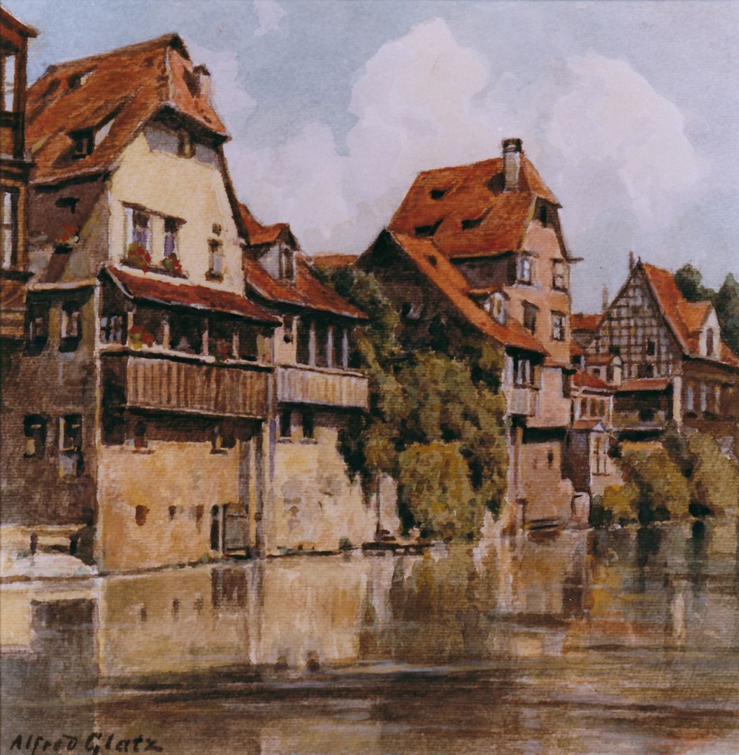 Pegnitzpartie an der Insel Schütt 