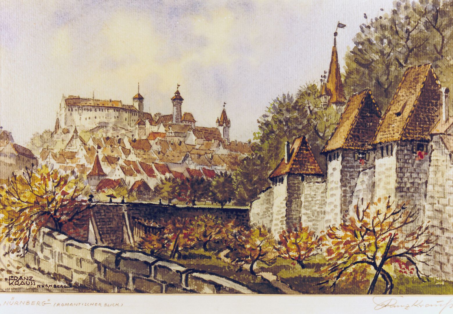 Blick vom Spittlertorgraben auf die Burg 