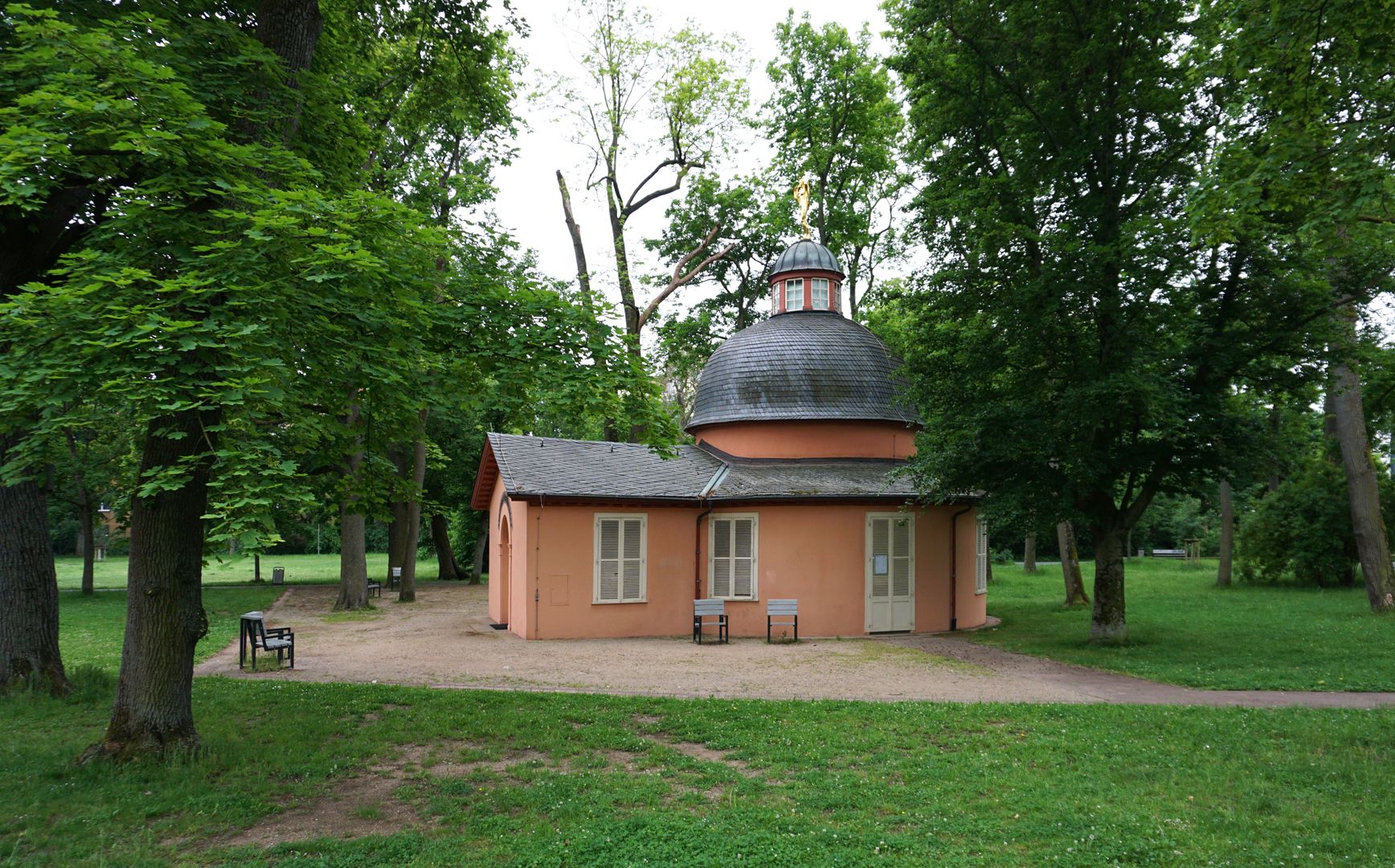 Fortuna auf der Laterne Pavillon im Park
