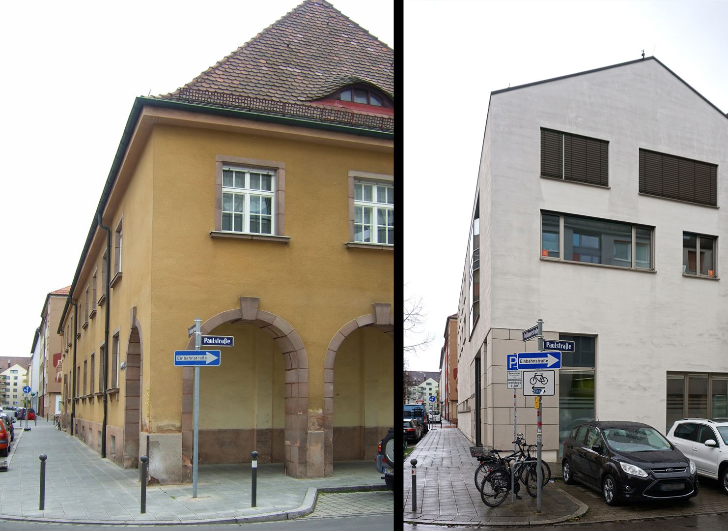 Herz-Jesu-Kirche Gemeindezentrum, Bildvergleich 2008 und 2026