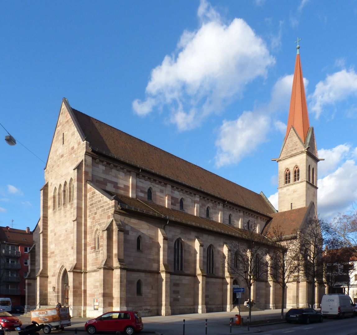 Herz-Jesu-Kirche Ansicht mit südlichem Seitenschiff