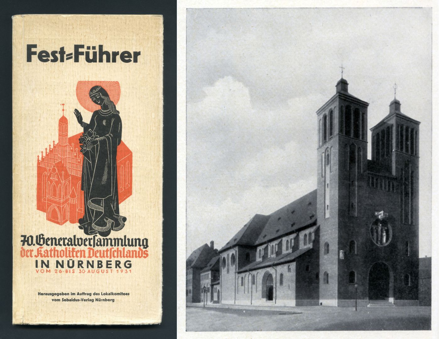 St. Ludwig historische Aufnahme aus dem Jahr 1931 / Abbildungen aus: 70. Generalversammlung der Katholiken Deutschlands in Nürnberg vom 26. bis 30. August 1931